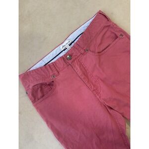 Peter Millar Crown Crafted Wayfare 5 Pocket Pants Mens 32x29 Stone Red Golf